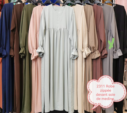 Abaya Allaitement Zip Amina